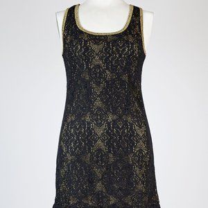 Metallic Sleeveless Tunic Dress